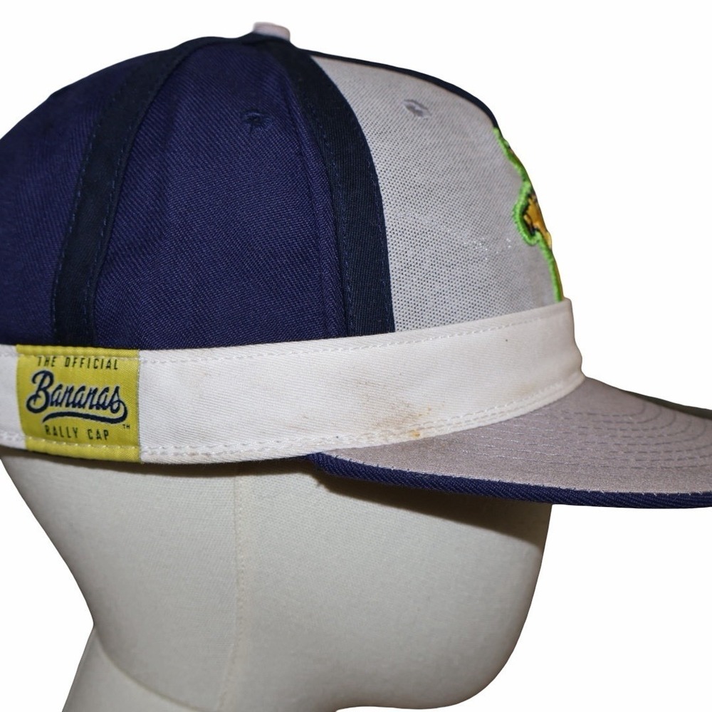 Baseballism x Savannah Bananas Rally Cap in grey and navy blue - Picture 4 of 8